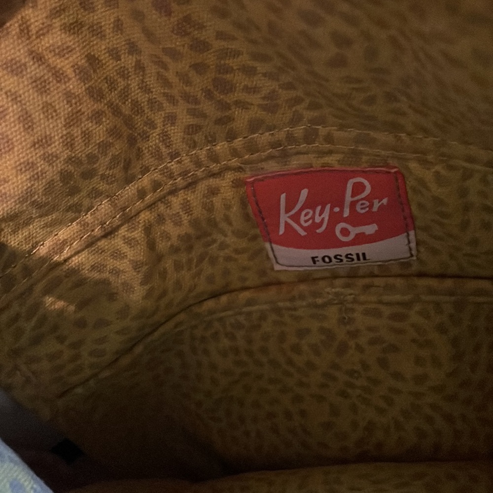 Fossil Key-Per Crossbody Canvas/Patent Leather. M… - image 7